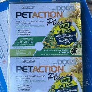 Pet  action +6 doses total for dogs 23 to 44 pounds
